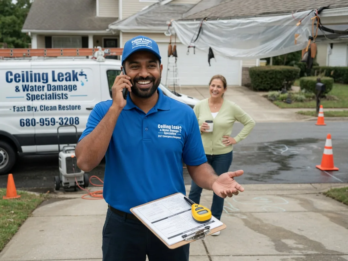 Ceiling Leak Cleanup Cardington, OH FAQs